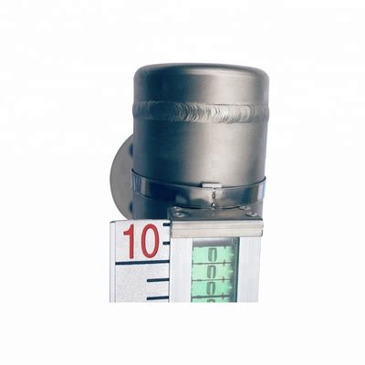 Kontrola płynu ze stali nierdzewnej 0,45 g / cm3 Magnetyczny wskaźnik poziomu cieczy